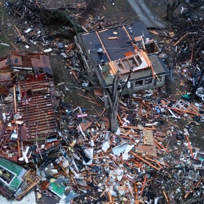 Tornadoes kill two in Indiana and rip through Illinois