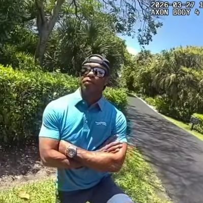 Police bodycam footage shows Tiger Woods’ arrest